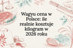 Ilustracja dekoracyjna z motywem ceny wagyu